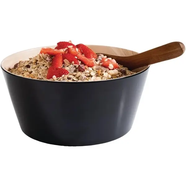 Kom | FRIDA | Melamine | Zwart | 45cl | Per Stuk | Ø150x55(h)mm