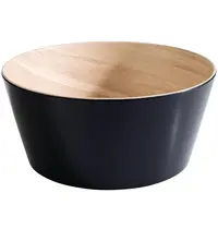 APS Kom | FRIDA | Melamine | Zwart | 220cl | Per Stuk | Ø220x105(h)mm