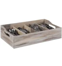 APS Bestekbak | Hout | 4-vaks | 510x280x130(h)mm