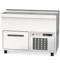 Coreco Flessenkoeler | BE | 270L | RVS | +2°C/+8°C | Statisch | 1 Lade + 2 Schuifdeksels | 1010x550x850(h)mm
