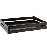 APS Serveerkrat | SUPERBOX | Hout | Zwart | Stapelbaar | 555x350x105(h)mm