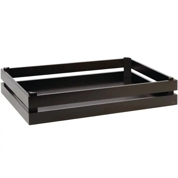 Serveerkrat | SUPERBOX | Hout | Zwart | Stapelbaar | 555x350x105(h)mm