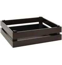 APS Serveerkrat | SUPERBOX | Hout | Zwart | Stapelbaar | 350x290x105(h)mm
