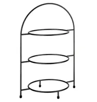 APS Etagère/Serveerstandaard | Metaal | Zwart | 3-laags | 290x195x430(h)mm