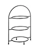 APS Etagère/Serveerstandaard | Metaal | Zwart | 3-laags | 290x195x430(h)mm 