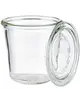 APS Weckpotten | Glas | 0.29L | Incl. Deksel | 6 Stuks | Ø90x90(h)mm 