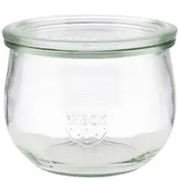 APS Weckpotten | Glas | 0.58L | Incl. Deksel | 6 Stuks | Ø110x90(h)mm