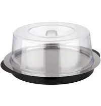 APS Buffetvitrine | Kunststof/RVS | Gekoeld | Incl. Serveerchaal | 2 Koelelementen + Deksel | Ø350x150(h)mm