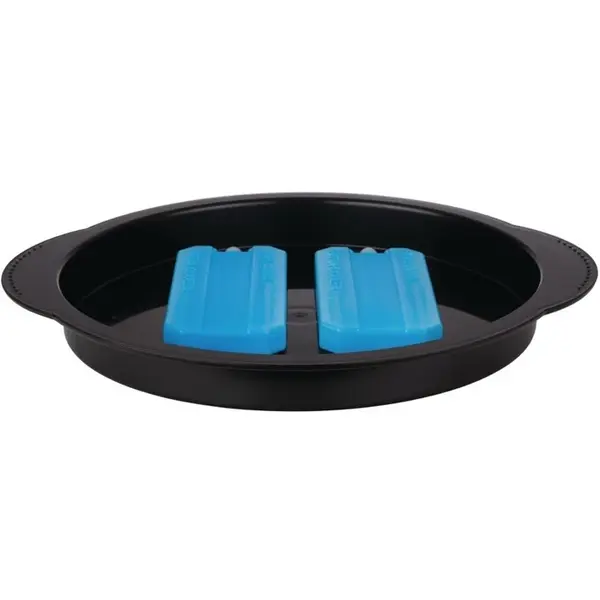 Buffetvitrine | Kunststof | Gekoeld | Incl. Serveerchaal | 2 Koelelementen + Deksel | Ø350x150(h)mm