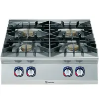 Electrolux Fornuis | e-XP 900 | Gas | 4 Branders (4x 10kW) | Waakvlam | 800x930x250(h)mm