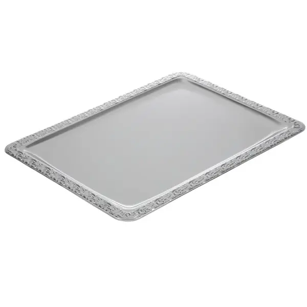Vitrineplateau | RVS | Decoratieve Rand | 500x360mm