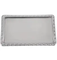 APS Vitrineplateau | RVS | 1/1 GN | Decoratieve Rand | 530x325mm