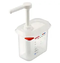 Araven Sausdispenser | Kunststof | 1.5L | Transparant | 1/9 GN | 176x108x190(h)mm