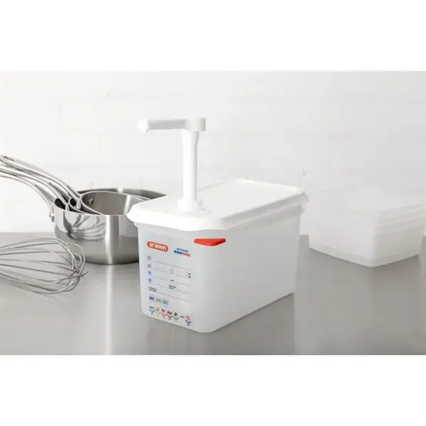 Sausdispenser | Kunststof | 4.3L | Portie 30ml | Transparant | 1/4 GN | 265x162x190(h)mm