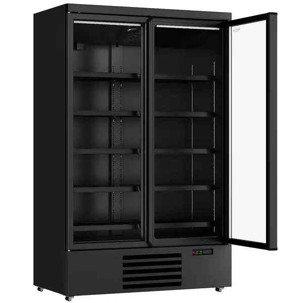 Vrieskast | JDE | 1000L | Zwart | -18°C/-22°C | Geforceerd | Draaideuren | Wielen (Geremd) | 1253x710x2003(h)mm