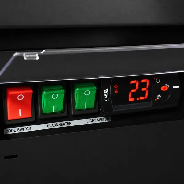 Vrieskast | JDE | 1000L | Zwart | -18°C/-22°C | Geforceerd | Draaideuren | Wielen (Geremd) | 1253x710x2003(h)mm