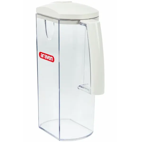 Schenkkan | Kunststof | Transparant | 2L | Deksel | 110x260(h)mm