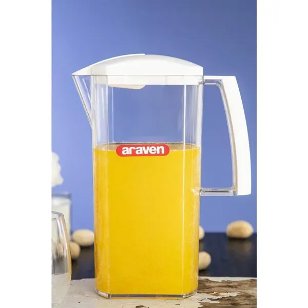 Schenkkan | Kunststof | Transparant | 2L | Deksel | Per Stuk | 110x260(h)mm