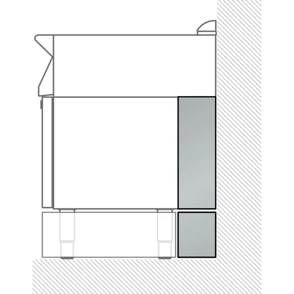 Leidingkanaalpanelen | e-XP 700 | Wandopstelling | 2 Stuks