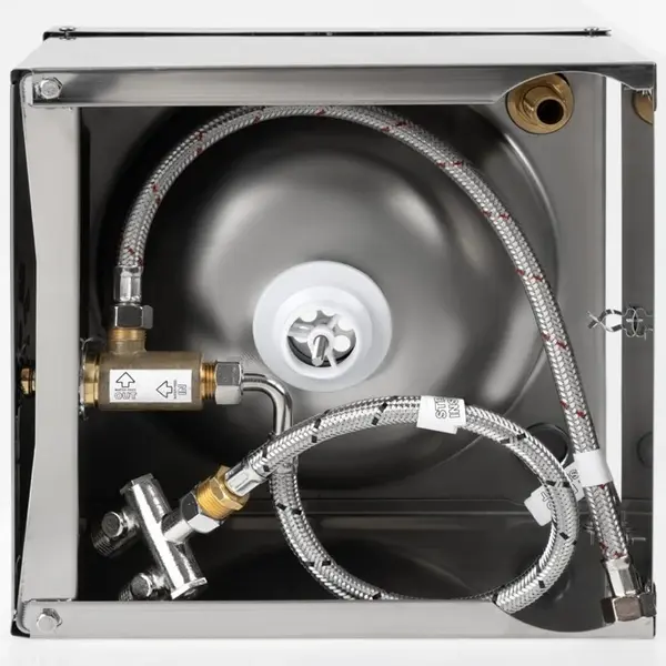 Handwasbak | RVS | Kniebediening (Zelfsluitend) | 300x320x320(h)mm