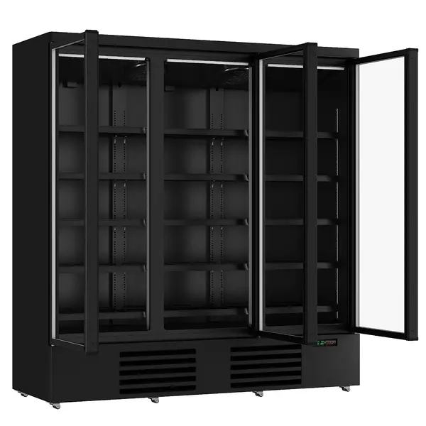 Vrieskast | JDE | 1450L | Zwart | -18°C/-22°C | Geforceerd | Draaideuren | Wielen (Geremd) | 1880x710x2003(h)mm