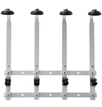 Beaumont Fleshouder | Aluminium | 4x 1L | Wandmontage | 4 Flessen | 330x109x317(h)mm