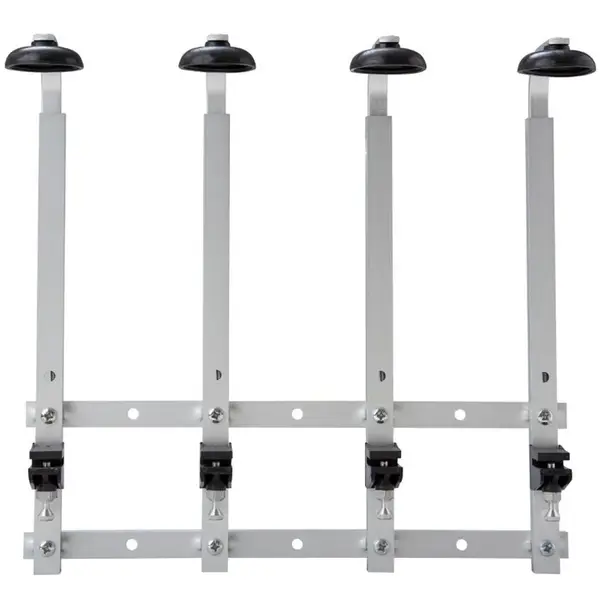 Fleshouder | Aluminium | Wandmontage | 4 Flessen | 330x109x317(h)mm