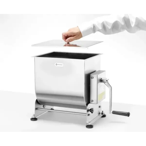 Vleesmenger | RVS | 11L | 7kg | Kantelbare Mengtank | 460x240x410(h)mm