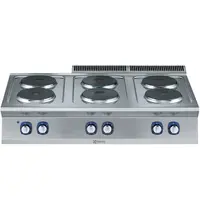 Electrolux Fornuis | e-XP 700 | Elektrisch | 6 Kookpunten (Ø230) | 15.6kW (400V) | 1200x730x250(h)mm