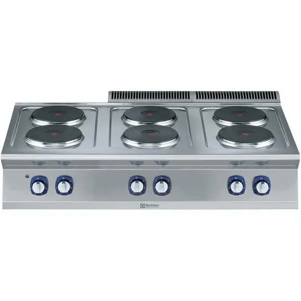 Fornuis | e-XP 700 | Elektrisch | 6 Kookpunten (Ø230) | 15.6kW (400V) | 1200x730x250(h)mm