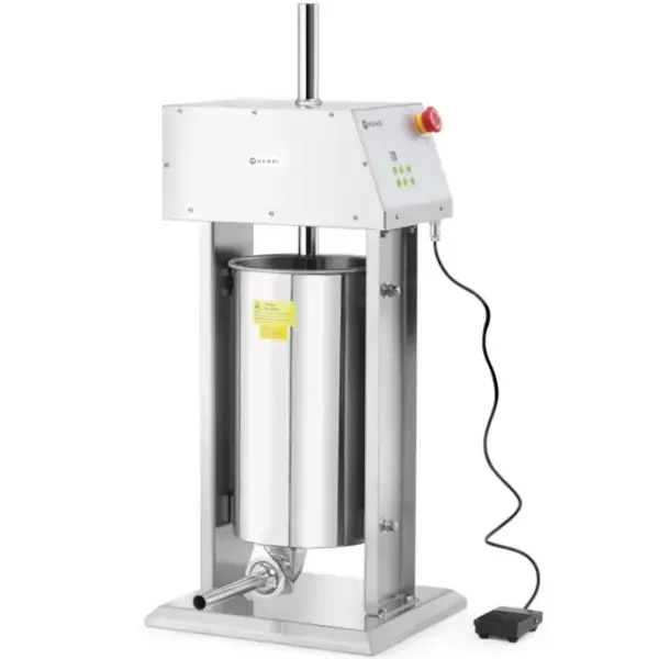 Worstenvuller | RVS | 15L | Incl. 4 Trechters (Ø16/22/32/38mm) | 0.06kW (230V) | 450x350x750(h)mm