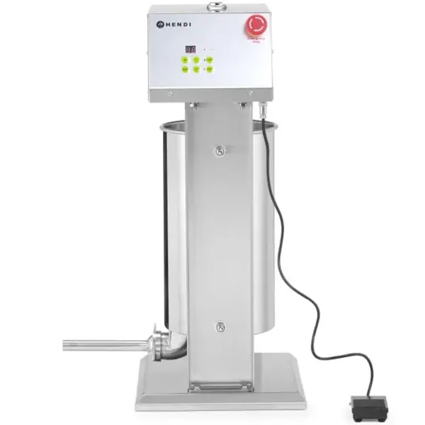 Worstenvuller | RVS | 15L | Incl. 4 Trechters (Ø16/22/32/38mm) | 0.06kW (230V) | 450x350x750(h)mm