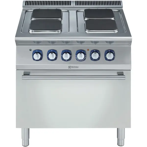 Fornuis + Oven | e-XP 700 | Elektrisch | 4 Kookpunten (230x230) + 2/1 GN Oven | 16.4kW (400V) | 800x730x850/900(h)mm