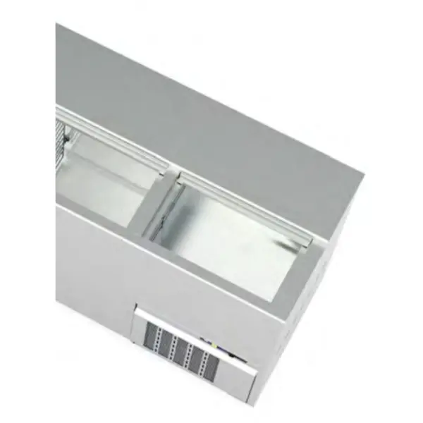 Flessenkoeler | BE | 420L | RVS | +2°C/+8°C | Statisch | 3 Schuifdeksels | 1500x550x850(h)mm