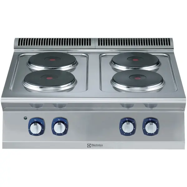 Fornuis | e-XP 700 | Elektrisch | 4 Kookpunten (Ø230) | 10.4kW (230V-3F) | 800x730x250(h)mm