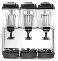 Arktic by HENDI Gekoelde Drankendispenser | Zwart | 3x 12L | 0°C/+10°C | 630x445x655(h)mm