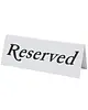 Beaumont Tafelbordjes | Kunststof | "Reserved" | 2-zijdig | 10 Stuks | 120x36x45(h)mm 