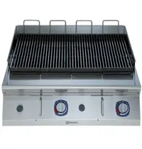 Electrolux Stoomgrill | e-XP 700 | Gas | Oppervlak 742x472 (Gietijzer) | 14kW | Piëzo Ontsteking | 800x730x250(h)mm
