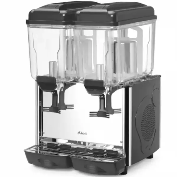 Gekoelde Drankendispenser | Zwart | 2x 12L | 0°C/+10°C | 485x415x645(h)mm