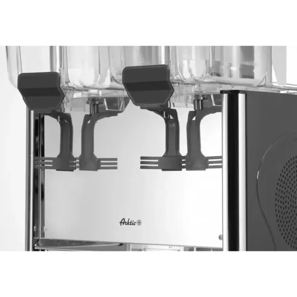 Gekoelde Drankendispenser | Zwart | 2x 12L | 0°C/+10°C | 485x415x645(h)mm