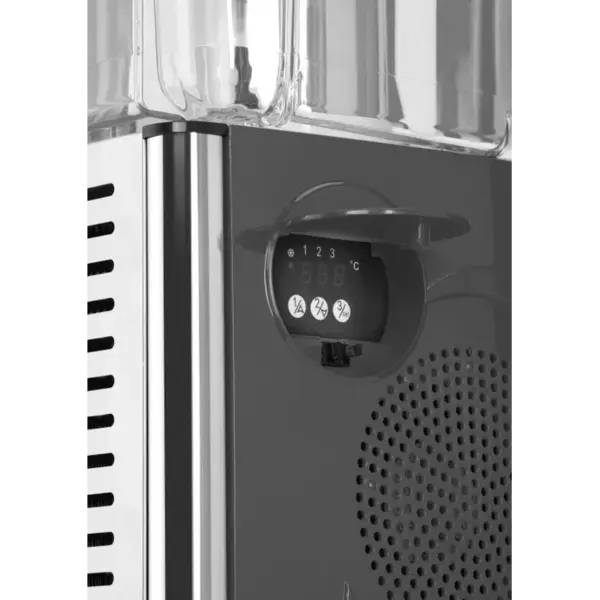 Gekoelde Drankendispenser | Zwart | 2x 12L | 0°C/+10°C | 485x415x645(h)mm