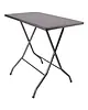 Attends Inklapbare Statafel | SEVELIT PIZARRA | Hout/Staal | Antraciet Blad | Zwart Frame | In-/Outdoor | Ø1150x700x1100(h)mm 