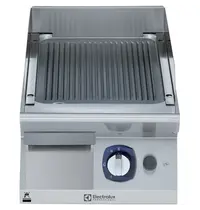 Electrolux Bak-/Grillplaat | e-XP 700 | Gas | Gegroefd Oppervlak 330x540 (Verchroomd) | 100°C/280°C | 7kW | Piëzo Ontsteking | 400x730x250(h)mm