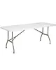 Bolero Inklapbare Buffettafel | Kunststof/Staal | Wit Blad | Grijs Frame | In-/Outdoor | 1821x751x738(h)mm 