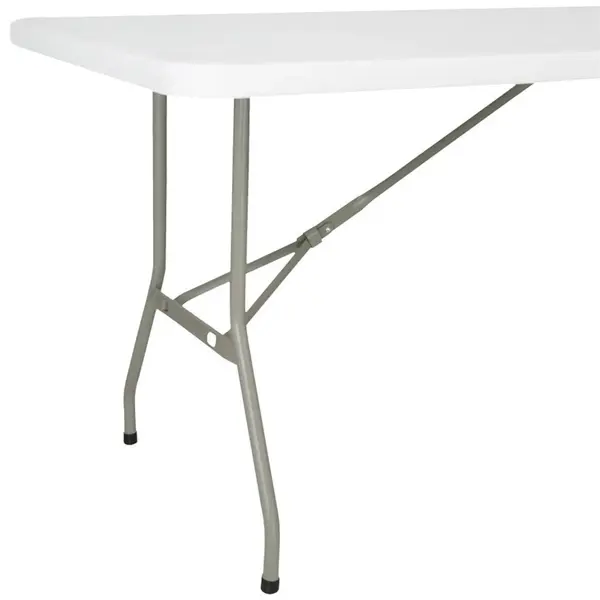 Inklapbare Buffettafel | Kunststof/Staal | Wit Blad | Grijs Frame | In-/Outdoor | 1821x751x738(h)mm