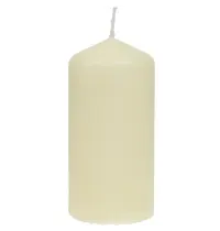 Bolsius Blokkaarsen | Was | Ivoor | 39 Branduren | 12 Stuks | Ø58x120(h)mm