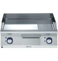 Electrolux Bak-/Grillplaat | e-XP 700 | Elektrisch | Glad/Gegroefd Oppervlak 730x540 (Verchroomd) | 120°C/280°C | 7.8kW (230V-3F) | 800x730x250(h)mm
