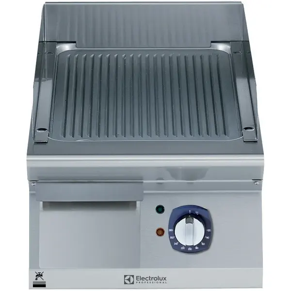 Bak-/Grillplaat | e-XP 700 | Elektrisch | Gegroefd Oppervlak 330x540 (Verchroomd) | 120°C/280°C | 4.2kW (400V) | 400x730x250(h)mm