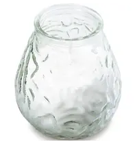 Bolsius Glaskaarsen | Was/Glas | Wit | 75 Branduren | 12 Stuks | Ø100x105(h)mm