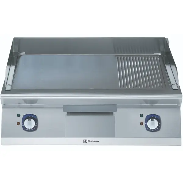 Bak-/Grillplaat | e-XP 700 | Elektrisch | Glad/Gegroefd Oppervlak 730x540 (Verchroomd) | 120°C/280°C | 8.4kW (400V) | 800x730x250(h)mm